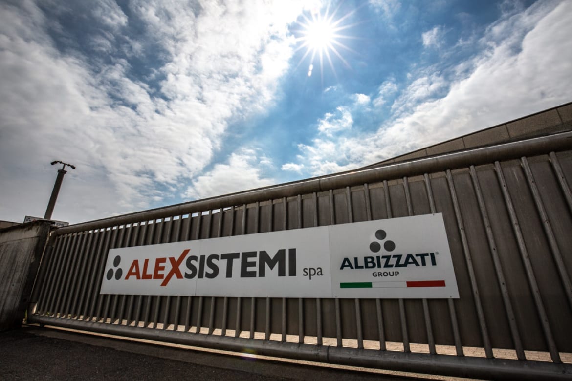 Alex Sistemi and Albizzati Group signs on the entrance gate